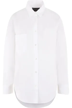 10 CORSO COMO Poplin-skjorte med smal pasform