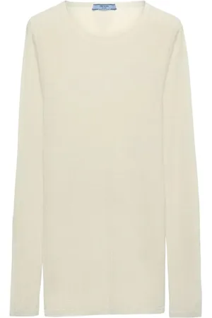 Prada Silketrøje med rund hals