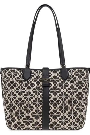 Kate Spade Mellemstor tote i blomstret jacquard