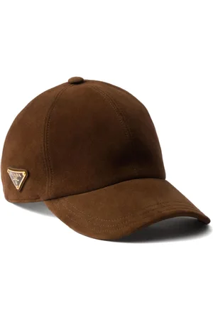 Prada Baseballkasket i ruskind