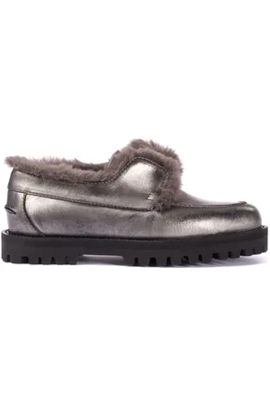 LE SILLA Yacht sneakers med lammeskindskant