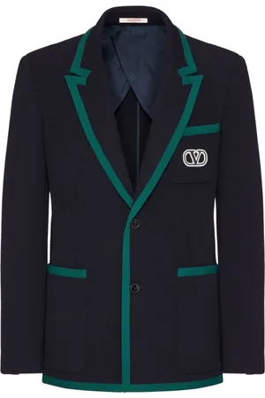 VALENTINO GARAVANI Enkeltradet signatur-blazer med VLogo