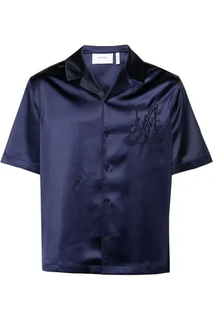 Axel Arigato Cruise Twisted skjorte med A-broderi