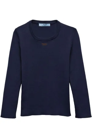 Prada Strikket top med broderet logo