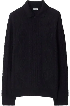 Burberry Kabelstrikket Aran trøje