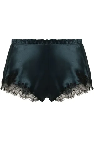 CARINE GILSON Cykelshorts i silke med blondedetalje
