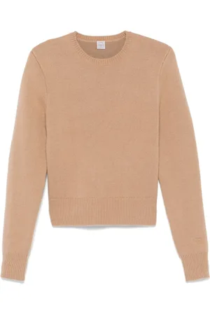 Totême Cropped sweater med rund hals