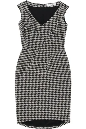 Dior Kort kjole med houndstooth-mønster fra 00