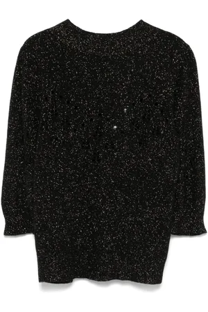 Twin-Set Strikket T-shirt i lurex