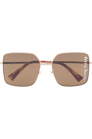 Miu Miu Firkantede briller med logodetalje