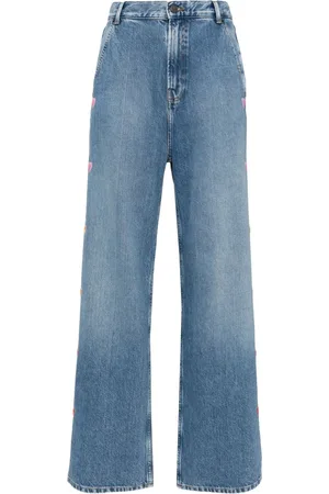 MIRA MIKATI Jeans med hjertebroderi