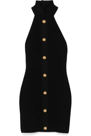 Balmain Kort kjole med halterneck