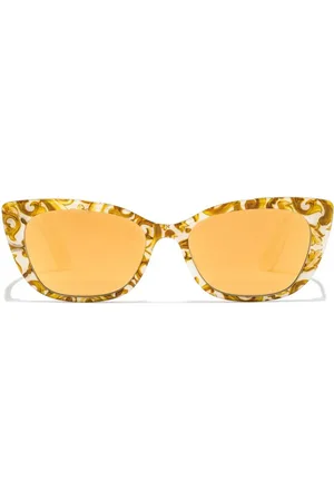 Dolce & Gabbana Maiolica Gialla cat eye-solbriller