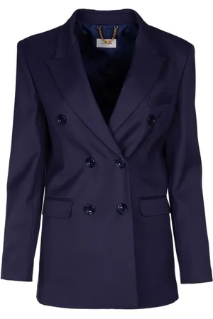 Elisabetta Franchi Dobbeltradet blazer med spidsrevers