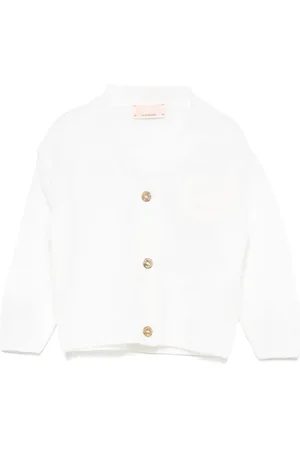 Elisabetta Franchi Cardigan med broderet logo