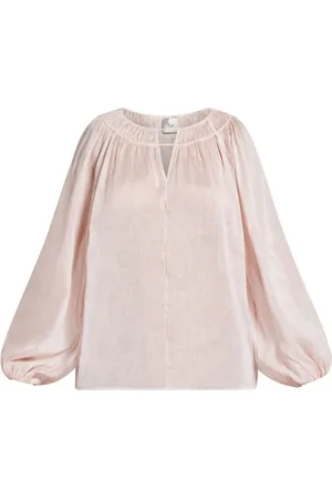 AJE Langærmet bluse med samleeffekt