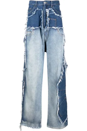 Natasha Zinko Asymmetrisk patchwork-jeans