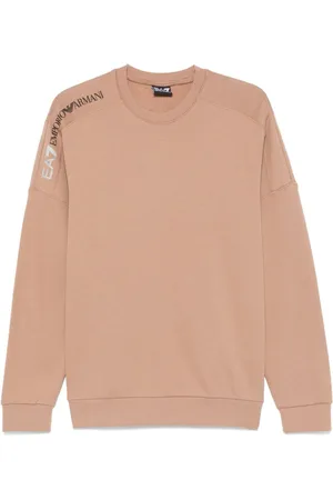 EA7 Sweatshirt med logoapplikation