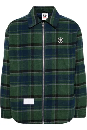 A Bathing Ape Ternet jakke med logomærke