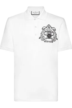 Philipp Plein Skull & Bones polotrøje i piqué