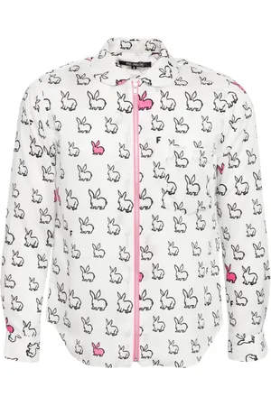 Comme des Garçons Skjorte med heldækkende kanintryk