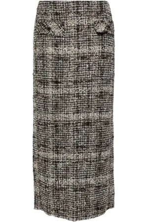 JNBY Lang nederdel i jacquard med H-form