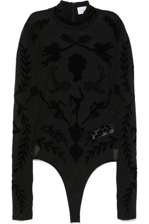 Casablanca Bodysuit med devoré-effekt