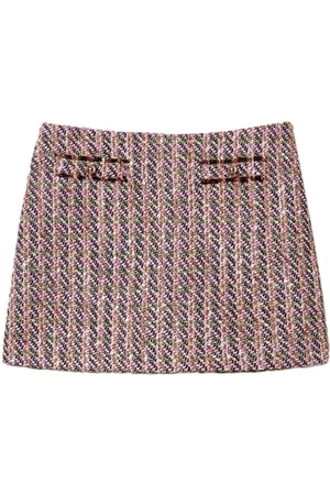 Twin-Set Kort bouclé-nederdel i lurex