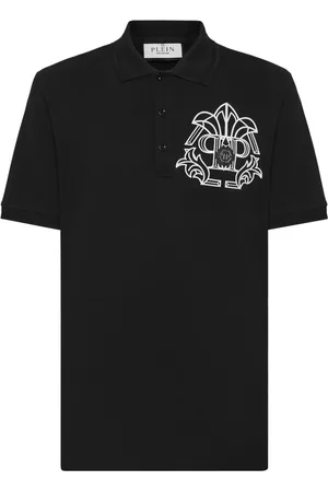 Philipp Plein Skull & Bones polotrøje i piqué