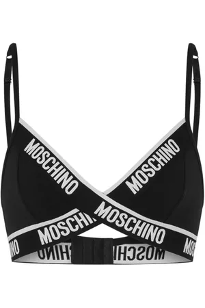 Moschino Bh med trekantet skål og logobånd