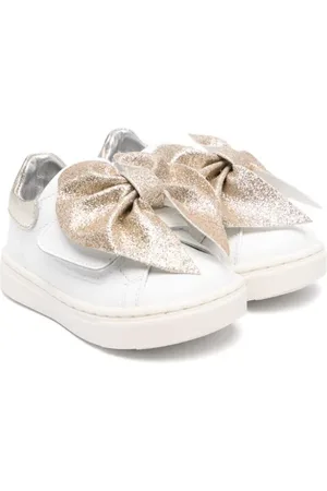 MONNALISA Sneakers i læder med sløjfedetalje