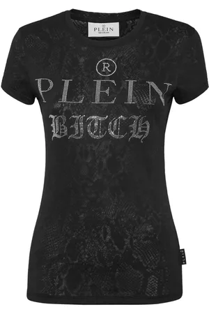 Philipp Plein T-shirt med logoudsmykning