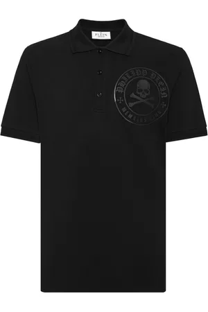 Philipp Plein Polo med logoudsmykning