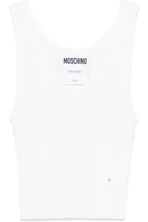 Moschino Strikket top med logobogstaver