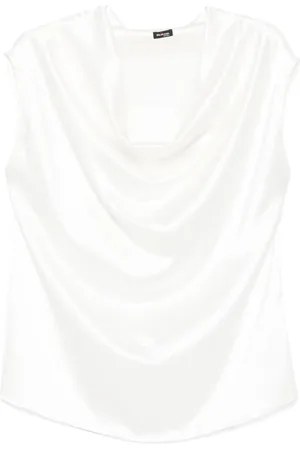 Kiton Bluse med draperet detalje