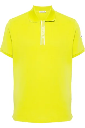 Moncler Polo med logo-applikatiæon