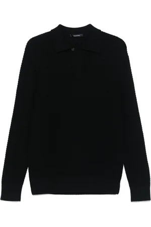 TAGLIATORE Ribstrikket polo