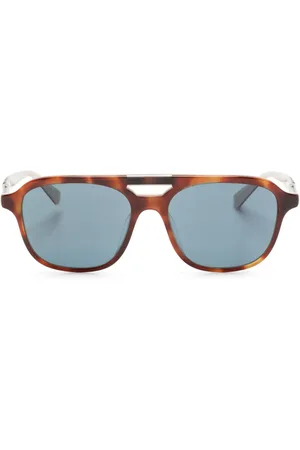 Brunello Cucinelli Wayfarer-solbriller med skildpaddeskjoldeffekt