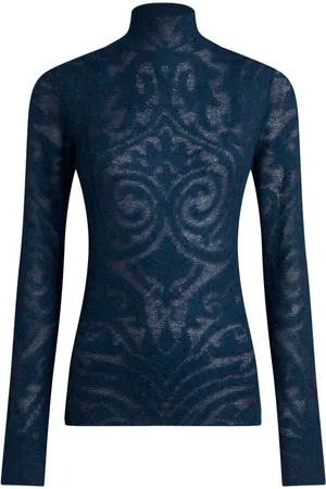 Etro Sweater i jacquard med rullekrave