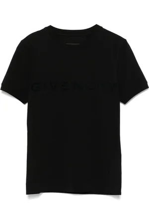 Givenchy T-shirt med logo med flock-tekstur