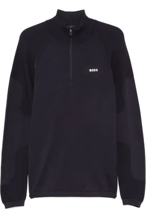HUGO BOSS Sweater med gummilogo