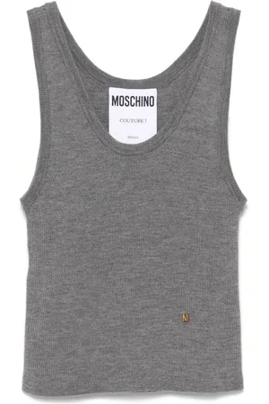 Moschino Strikket top med logobogstaver