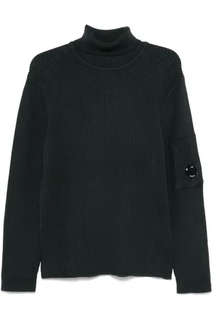 C.P. Company Ribbet sweater med rullekrave