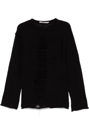 CHIAHUNG SU Sweater med slitageeffekt