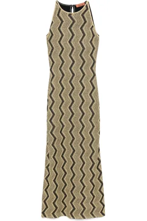 Missoni Lang zigzagvævet kjole
