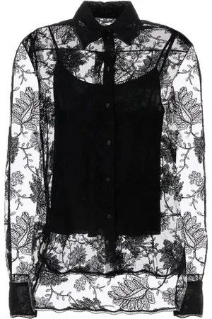 ERMANNO SCERVINO Blomstret blondeskjorte