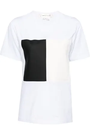 Comme des Garçons Kortærmet T-shirt med grafisk tryk