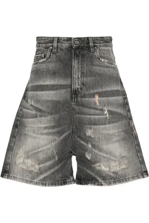 PDF Kilt shorts med sænket skridt og slitageeffekt