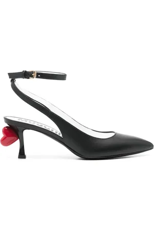 Moschino 70 mm pumps med hjerteapplikation