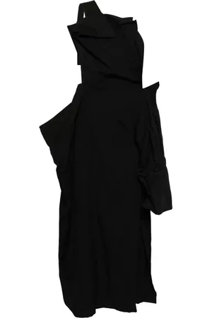 YOHJI YAMAMOTO Kjole med seler og box-detalje